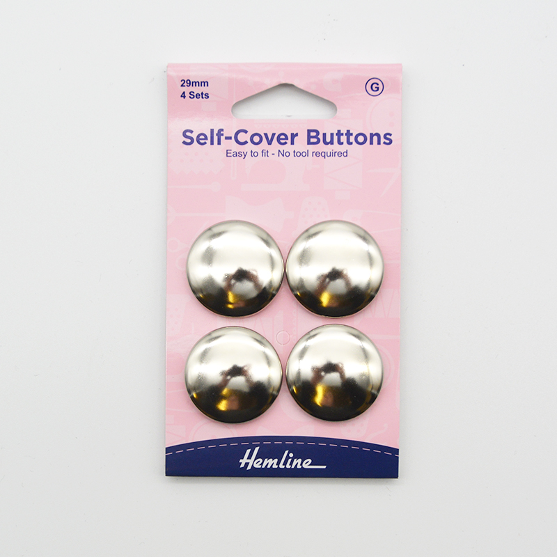 Self Cover Buttons - Metal 29mm